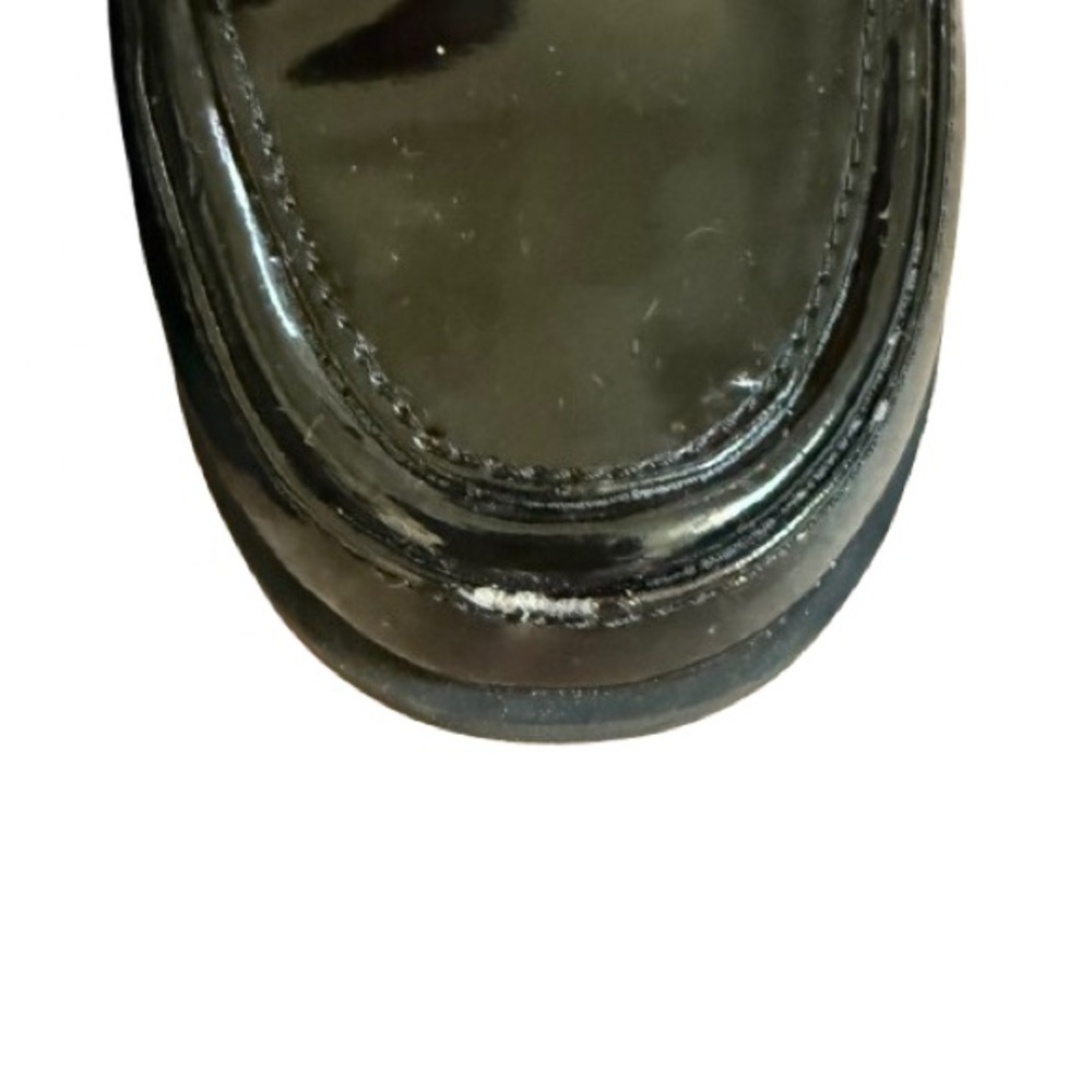 Franco Sarto L’Valera Black Faux Leather Patent Loafers Women’s 6M Slip-On Flats - Picture 4 of 5